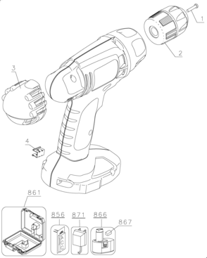 Page A Diagram and Parts List for CD9602K 2 Black and Decker Boring Machine